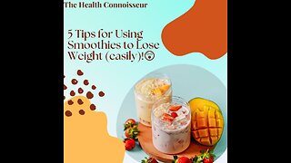 5 Tips for Using Smoothies to Lose Weight (easily)!😲🥤