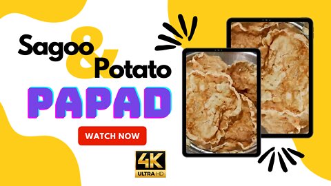 How To Make Sagoo & Potato Papad With Simple Steps ! Sagoo & Potato Papad !