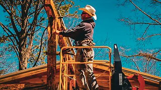 FINISHING THE TIMBER FRAMEWORK FOR THE WORKSHOP