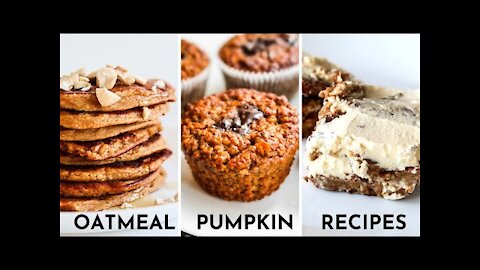 3 Easy Healthy Oatmeal Pumpkin Recipes | Pumpkin Desserts