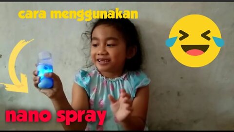kreatif anak cara memakai nano spray #kreatif #vloganak #nanospray