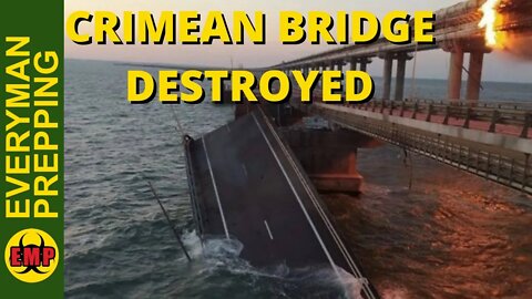 Crimean Bridge Attacked and Destroyed! Major Escalation in the War!