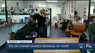 Salon owner shares message of hope