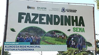 Expoagro GV: Alunos da Rede Municipal Visitam a Fazendinha.