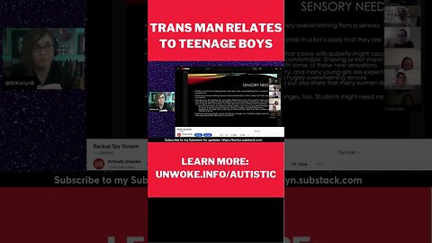 This trans autistic sex education teacher relates to 14-year-old boys #shorts