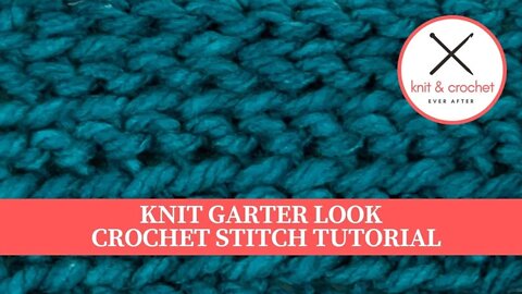 Garter Look Crochet Stitch Pattern Tutorial