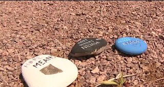 Rocks spread messages of hope in Las Vegas