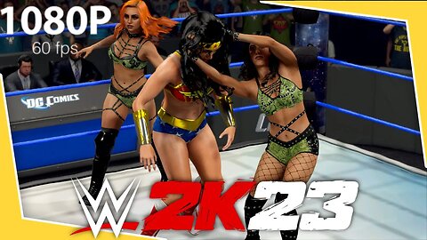 Wonder Woman vs. Toxic Attraction! - WWE 2K23: 1 On 2 Tag Team Match