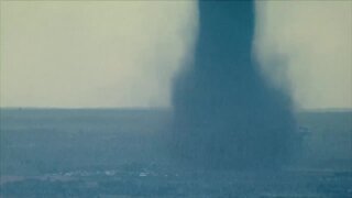 Tornado on the ground near Platteville, Colorado