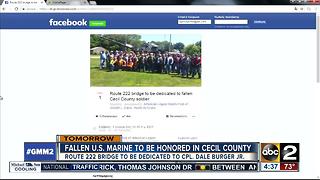 Fallen hero being honored in Cecil County Saturday