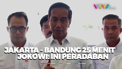 Gebrakan 25 Menit Jakarta-Bandung, Jokowi Tegaskan Peradaban! Tebas Masalah Polusi