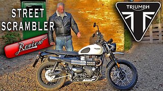 Triumph Street Scrambler Review. The 900cc Bonneville motorbike with Vance & Hines Silencer tested!