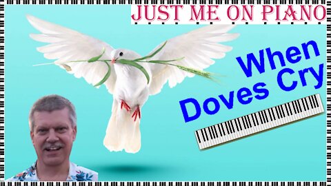 Exuberant pop song - When Doves Cry (Prince) covered by Just Me on Piano / Vocal