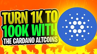TURN 1K TO 100K WITH THE CARDANO ALTCOINS