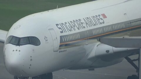 [Plane Spotting] Singapore Airlines A350-900 Inaugural landing at Hong Kong 27-04-2016