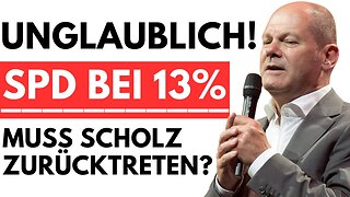 💥SCHOCK! SPD nur noch bei 13% BUNDESWEIT - OLAF SCHOLZ fürchtet um sein Amt💥@Politik Perspektiven🙈