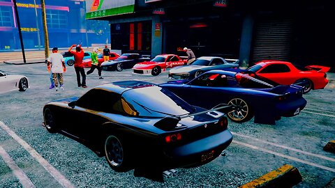 GTA5 CLEANEST RX7 ONLY 247🔰TAKEOVER JDM MANSION MADNESS!!