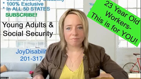 23 years old with a disability insurance benefit? YES!