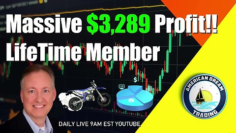 Massive $3,289 Profit Lifetime Member Stock Market Success