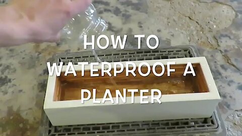 Waterproofing a Planter