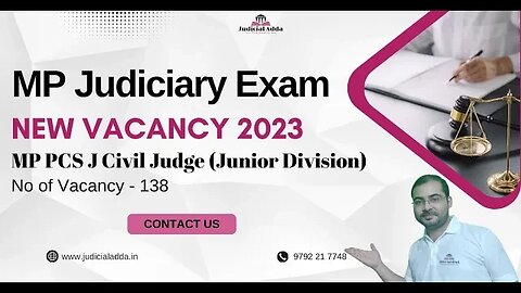 MP Judiciary Civil Judge Vacancy 2023 | New Vacancy for MP Judiciary