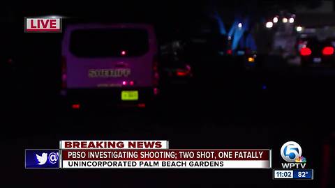 2 shot, 1 dead in unincorporated Palm Beach Gardens