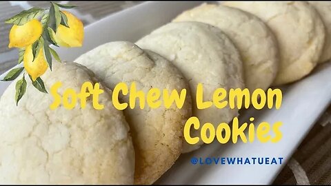 How to make soft Lemon Cookies (soft and chewy cookies)