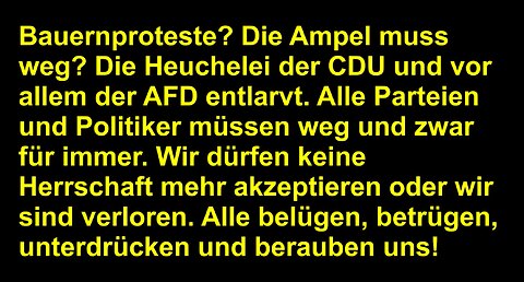 Bauernproteste und die AFD