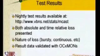 Multicast Performance Measurement on a High Performance IP Backbone