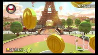 Mario Kart 8 Deluxe Time Trials - Tour Paris Promenade (200cc) - 1:24.917