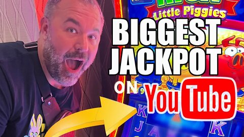 BIGGEST JACKPOT EVER ON RICH LITTLE PIGGIES ON YOUTUBE!!!
