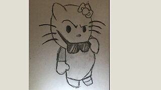 drawing hello kitty