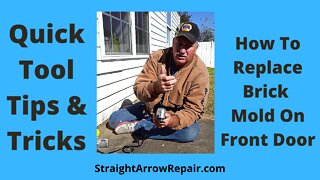 How To Replace Brick Mold On Doorway #shorts