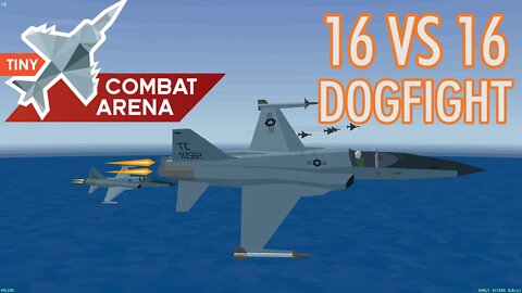 Tiny Combat Arena | Quick Mission: 16 vs 16 Dogfight | AV8B Harrier