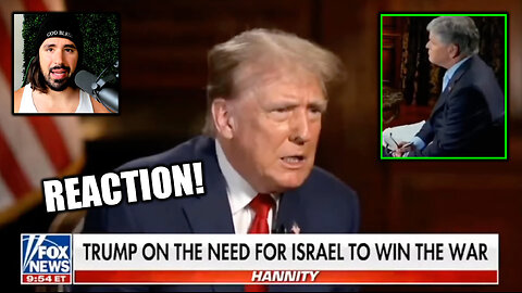 Trump Vows To Make The Israel Lobby More Powerful In America During Sean Hannity Interview! My Reaction.