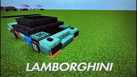 Minecraft Tutorial - Lamborghini Huracan - how to make a car in Minecraft