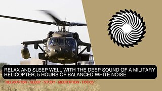 Sleep Well With The Deep Sound Of A Military Helicopter, 1 Hour Of Balanced White Noise