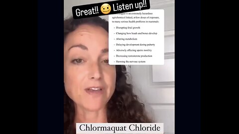 Chlormaquat Chloride ~ The New Poison For Vegetables Like You And Me !