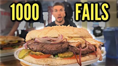 ULTIMATE $100 CHEESEBURGER CHALLENGE IN OREGON | Massive Burger Challenge | Man Vs Food
