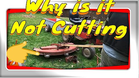 how to fix a deck on a riding lawn tractor "Belly mower belt issue"