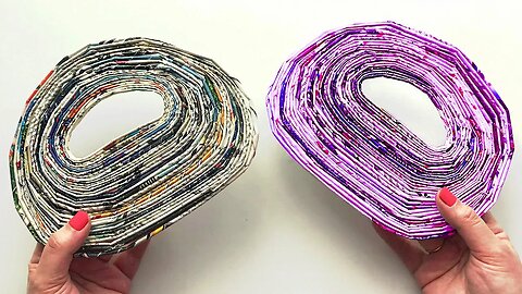 DIY Recycled Wicker Basket | Basket weaving | Paper craft