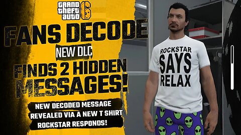 Grand Theft Auto 6: FANS FOUND & DECODED A HIDDEN MESSAGE, ROCKSTAR RESPONDS WITH NEW DLC MERCH!