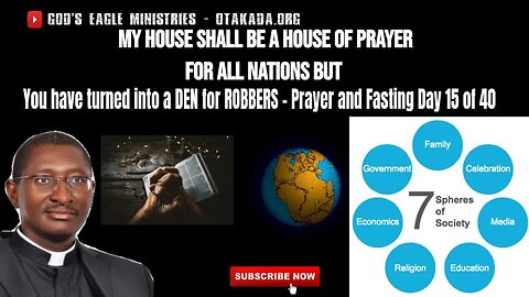My House Shall be a House of Prayer for all Nations but You have turned into.. Day 15 of 40