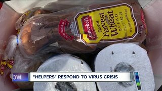 "Helpers" stepping up to help in virus crisis