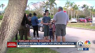 Stoneman Douglas students return to their school