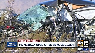 Wrong-way driver causes crash on I-17