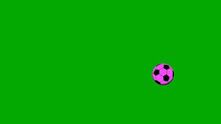 Football Lob And Curl Penalty Kick Pink Green Screen Overlay Motion Graphics 4K 30fps Copyright free