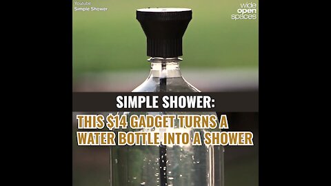 Simple Shower: The $14 Gadget That Turns a Water Bottle Into a Shower