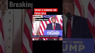 TRUMP IS RUNNING FOR POTUS 2024 #breakingnews