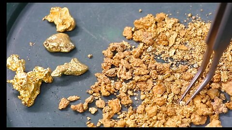 Processing Gold Nuggets for Sale - Cleaning